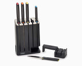 Elevate™ SlimBlock 5-piece Multicolour Knife Set with Sharpener