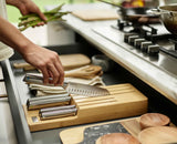 Elevate™ Steel Knife Set with In-drawer Bamboo Storage Tray