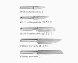 2-piece Bamboo Chopping Board & Knives set
