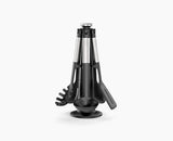 Elevate™ Stainless-steel Silicone 5-piece Utensils Carousel Set