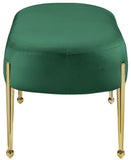 Gia Luxurious Contemporary Bench with Glamorous Gold Metal Legs - Perfect for Any Entryway or Bedroom