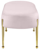 Gia Luxurious Contemporary Bench with Glamorous Gold Metal Legs - Perfect for Any Entryway or Bedroom