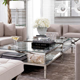 Coffee Table Harvey Polished stainless steel