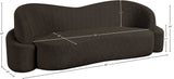 Principessa Modern Boucle Fabric Sofa - Stylish Comfort for Your Living Room or Bedroom Space