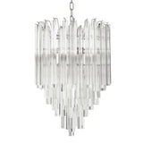 Chandelier Salerno
Nickel finish | clear glass