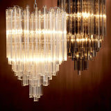 Chandelier Salerno
Nickel finish | clear glass