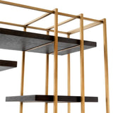 Cabinet Ward
Brushed brass finish | coffee oak veneer