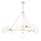 Chandelier Bermude
Nickel finish | clear glass