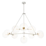 Chandelier Bermude
Nickel finish | clear glass