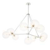 Chandelier Bermude
Nickel finish | clear glass