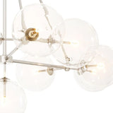 Chandelier Bermude
Nickel finish | clear glass