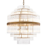 Chandelier East
Antique brass finish | clear glass