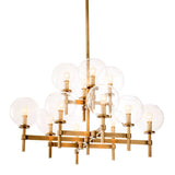 Chandelier Jade L
Antique brass finish | clear glass