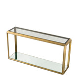Console Table Callum
Brushed brass finish | smoke glass | mirror glass