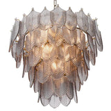 Chandelier Verbier S
Light brushed brass finish | smoke glass