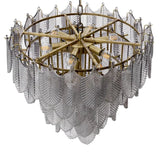 Chandelier Verbier S
Light brushed brass finish | smoke glass