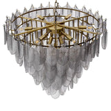 Chandelier Verbier L
Light brushed brass finish | smoke glass