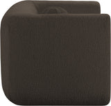 Abbington Contemporary Boucle Fabric Chair with Ball Pillow – Elevate Your Living Space Style!