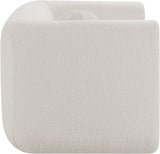 Abbington Contemporary Boucle Fabric Chair with Ball Pillow – Elevate Your Living Space Style!