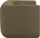 Abbington Contemporary Boucle Fabric Chair with Ball Pillow – Elevate Your Living Space Style!