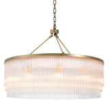 Chandelier Hector L
Light brushed brass finish | clear glass