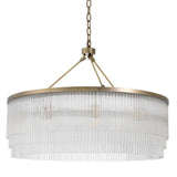 Chandelier Hector L
Light brushed brass finish | clear glass
