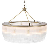 Chandelier Hector L
Light brushed brass finish | clear glass