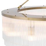 Chandelier Hector L
Light brushed brass finish | clear glass