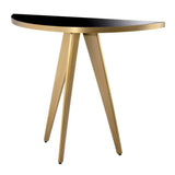 Console Table Aston
Brushed brass finish | black glass