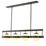 Chandelier Biba
Bronze highlight finish | white glass