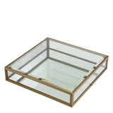 Coffee Table Ryan Brushed brass finish | clear glass | mirror glass