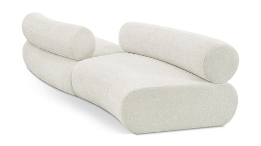 Bale Modular Sofa: Elegant Cream Chenille Comfort with Unique Texture for Stylish Living Spaces