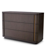Drawer Dresser Modesto S
Mocha oak veneer | brushed brass finish