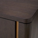 Drawer Dresser Modesto S
Mocha oak veneer | brushed brass finish