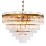 Chandelier East Single
Antique brass finish | clear glass