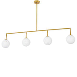 Chandelier Tara
Antique brass finish | white glass