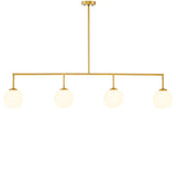 Chandelier Tara
Antique brass finish | white glass