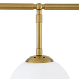 Chandelier Tara
Antique brass finish | white glass