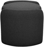 Horizon Boucle Fabric Upholstered Ottoman