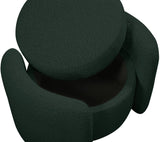 Horizon Boucle Fabric Upholstered Ottoman