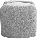 Horizon Boucle Fabric Upholstered Ottoman