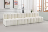 Arc - Faux Leather 4 Seats Modular Sofa