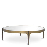 Coffee Table Artemisa L Brushed brass finish | bronze finish | beveled mirror glass