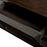 Drawer Dresser Denver
Mocha oak veneer | brushed brass finish legs