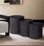 Dimple - 3 Piece Modular End Table - Terazzo Finish