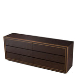 Drawer Dresser Camelot L
Brown oak veneer | brushed brass finish
