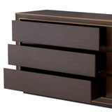Drawer Dresser Camelot L
Brown oak veneer | brushed brass finish