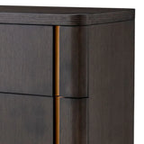 Drawer Dresser Modesto Tall
Mocha oak veneer | brushed brass finish