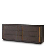 Drawer Dresser Modesto L
Mocha oak veneer | brushed brass finish