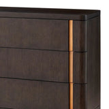 Drawer Dresser Modesto L
Mocha oak veneer | brushed brass finish